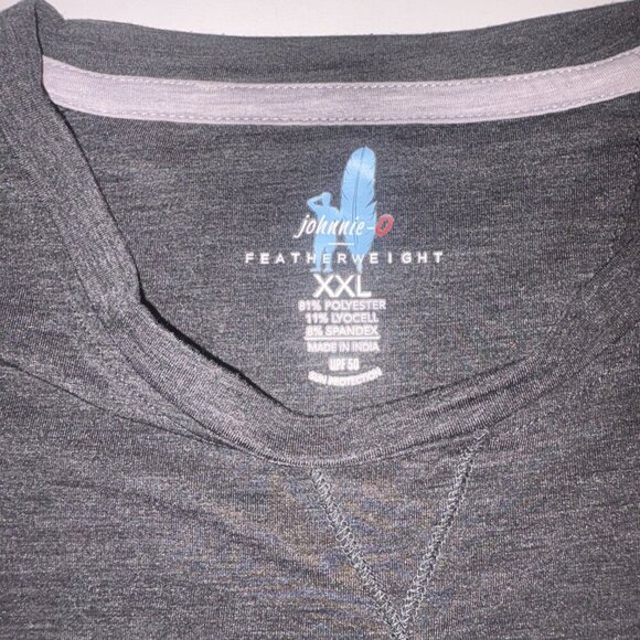 johnnie-O Runner Featherweight PREP-FORMANCE T-Shirt Gray Size XXL - Picture 6 of 9